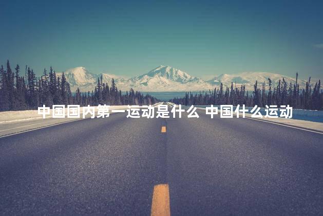 中国国内第一运动是什么 中国什么运动最厉害